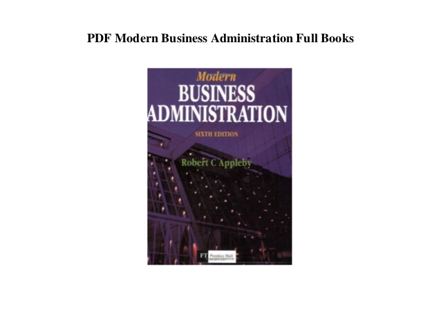 Business Administration Pdf Books
